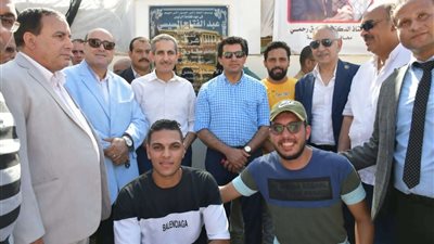 وزير الرياضة ومحافظ الغربية يفتتحان أعمال تطوير  بمراكز شباب ميت بدر حلاوة والعزيزية وميت هاشم