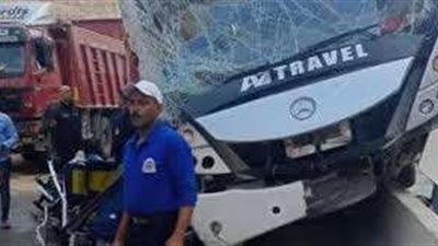 ارتفاع عدد ضحايا حادث طريق الجلالة لـ 3 وفيات و37 مصابًا