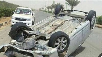 مصرع شاب في حادث انقلاب سيارة بقنا