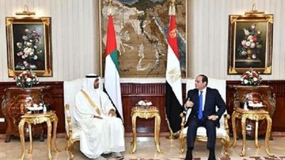 بن زايد يبحث مع الرئيس السيسي العلاقات الاستراتيجية بين البلدين