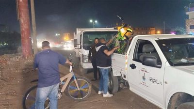 حملة مكبرة لرفع الإشغالات بشوارع مدينه بنها