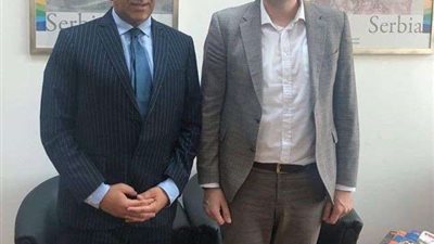 سفير مصر فى بلجراد وعمدة نوفى بازار يفتتحان سلسلة أنشطة ثقافية وتعليمية