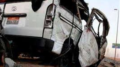 إصابة 10 أشخاص في حادث انقلاب ميكروباص بطريق الإقليمي بمنطقة الصف