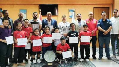 الشباب والرياضة بالإسكندرية تكرم فريق نادي الأهلي بالملاحة لقصار القامة