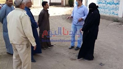 رئيس مدينة أشمون يتفقد مشروعات حياه كريمة