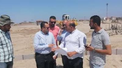 رئيس جهاز مدينة دمياط الجديدة يتابع معدلات تنفيذ شاطئ 