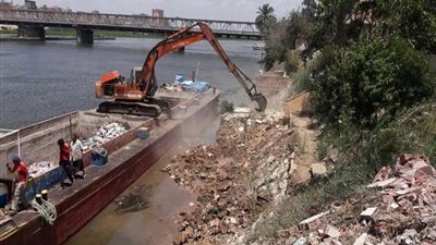 إزالة 308 حالة تعد بمساحة 111 ألف م 2 على النيل في بني سويف
