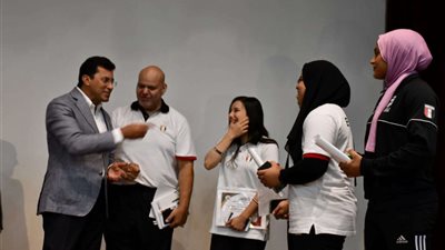 وزير الرياضة يكرم لاعبي المنتخبات القومية لنتائجهم فى البطولات العربية والإفريقية