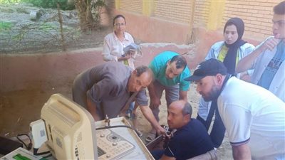 قافلة بيطرية لعلاج مواشي صغار المربين مجانًا في القليوبية