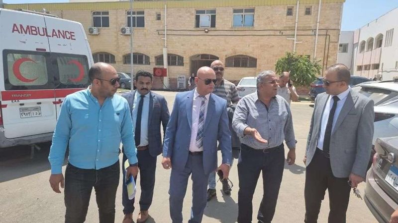 حريق مستشفى دمياط