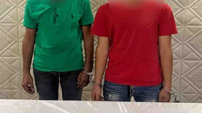 ضبط صديقين بحوزتهما أسلحة بقصد الإعداد للتشاجر مع أحد الأشخاص بالحدائق