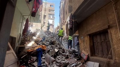 انهيار عقار سكني بمنطقة العمرانية في الجيزة