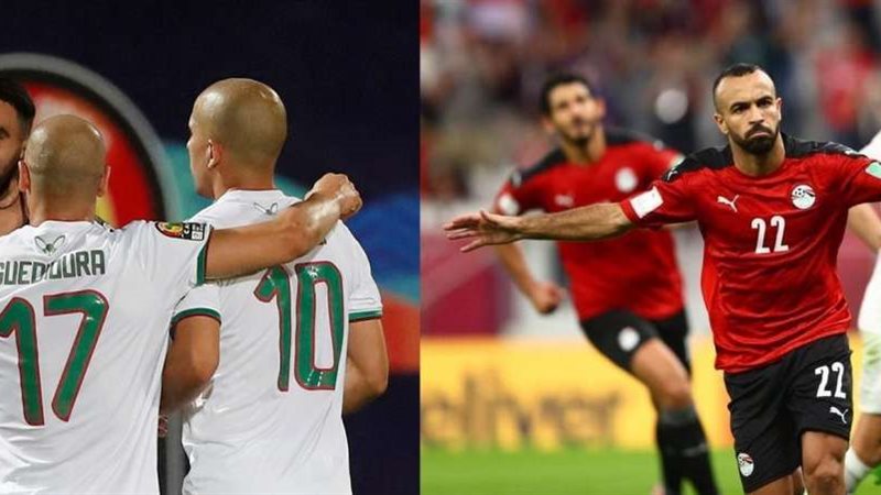 منتخبي مصر والجزائر