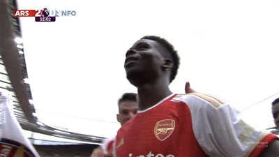 أرسنال يمتع ويتقدم بهدفين على نوتنجهام في الشوط الأول