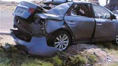 مصرع وإصابة 4 أشخاص إثر انقلاب سيارة بمحور الضبعة