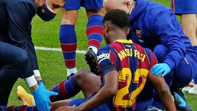 في بيان رسمي.. برشلونة يكشف حجم إصابة لاعبه فاتي