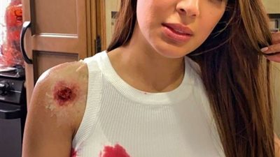 بسمة داوود من كواليس الحلقة 25 من مسلسل 