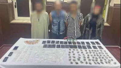 الداخلية تُحبط محاولة ترويج كميات من المخدرات بحوزة 4 أشخاص بالمنوفية