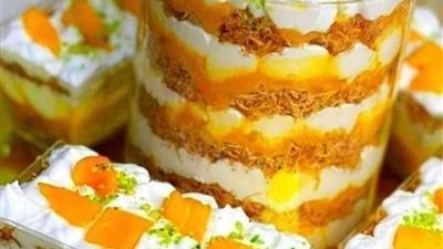 طريقة عمل الكنافة بالمانجو