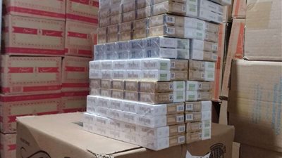 تموين القليوبية يضبط 37 ألف عبوة سجائر ومعسل مجهولة المصدر