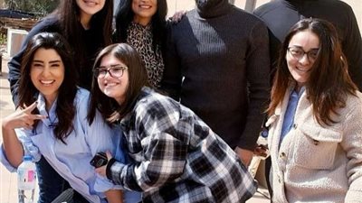 إنجي علاء من كواليس 