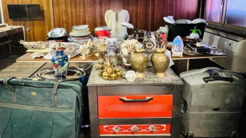 المتهم والمضبوطات