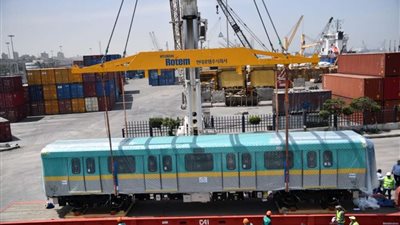 وصول القطار المكيف التاسع لمترو الأنفاق إلى ميناء الإسكندرية