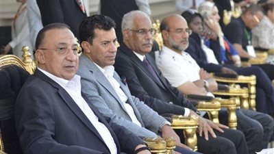 وزير الرياضة والمحافظ ومجلس اتحاد الكرة في افتتاح تصفيات بطولة شمال إفريقيا بالإسكندرية
