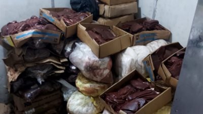 ضبط 15 طن دواجن ولحوم  فاسدة بالقليوبية