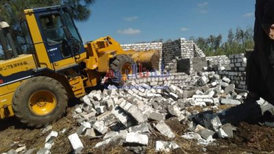 إزالة 10 تعديات على مساحة 1204 متر مربع بثلاث مراكز في البحيرة