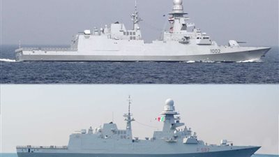 القوات البحرية المصرية والإيطالية تنفذان تدريباً بحرياً عابراً بنطاق الأسطول الشمالى