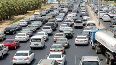 كثافات مرورية بطرق وميادين كثافات مرورية اليوم.. فيديو