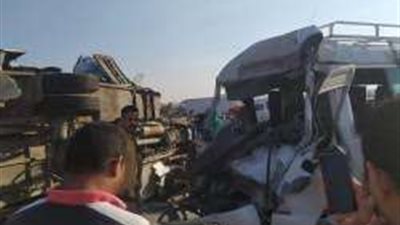 مصرع شخص وإصابة 21 آخرين في حادث تصادم أتوبيسين بـ 6 أكتوبر
