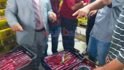 ضبط 29 ألف عبوة عصائر مقلدة علامات تجارية وهمية بالغربية