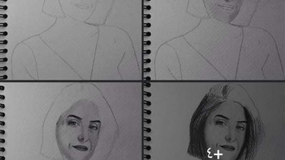 هيدي كرم تشارك جمهورها برسومات لها.. شاهد