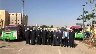 أكبر قافلة إغاثة من الأزهر الشريف تصل إلى قطاع غزة