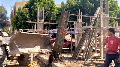 إزالة 5 تعديات على مساحة 1120 مترًا في البحيرة