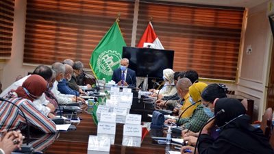 محافظ القليوبية يبحث تخطيط وتطوير جميع المناطق الصناعية