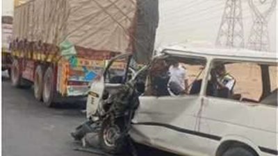 إصابة 6 أشخاص من اسرة واحدة فى حادث تصادم ملاكي بالمنيا