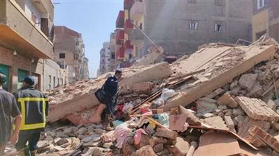4 متوفيين و6 مصابين.. ارتفاع أعداد ضحايا حادث انهيار عقار حدائق القبة