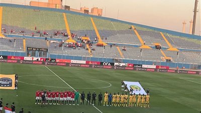 منتخب مصر يتقدم على إثيوبيا في الشوط الأول