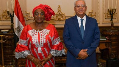 جبالي يستقبل رئيسة مجلس شيوخ غينيا الاستوائية