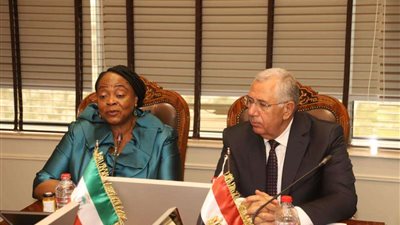 وزير الزراعة يلتقي رئيسة مجلس الشيوخ لدولة غينيا الاستوائية