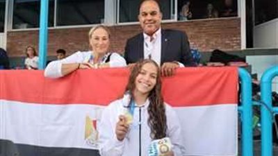 لوجين شوقي تحقق ذهبية 200 الزعانف بألعاب البحر المتوسط الشاطئية