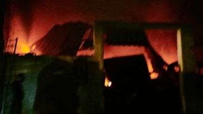 حريق هائل يلتهم مخزن شركة شيبسي في الجيزة