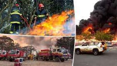 الدفاع المدني والإسعاف بالمحافظات يكافحون للسيطرة على الحرائق