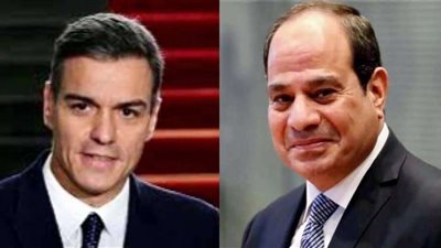 السيسي يتلقى اتصالا هاتفيا من رئيس وزراء إسبانيا