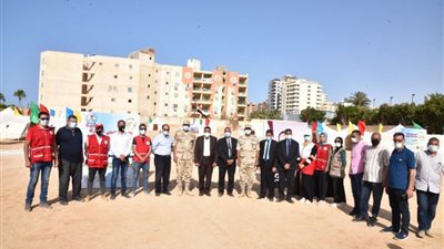 محافظ مطروح يتفقد معسكر الايواء العاجل ضمن برنامج صقر 77