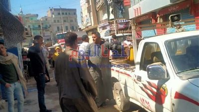 إزالة 498 إشغال طريق بمركز دمنهور بالبحيرة