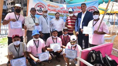 شاطئ المندرة يستقبل أول فوج من ذوي الهمم اليوم